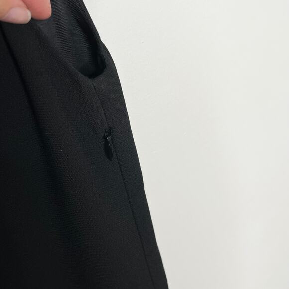 Massimo Dutti Womens One Shoulder Cocktail Dress 6 Black Shift Special Occasion - Picture 7 of 9